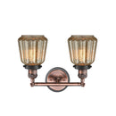 Innovations Lighting Chatham 2 Light Bath Vanity Light Part Of The Franklin Restoration Collection 208BP-ACBK-G146