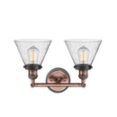Innovations Lighting Large Cone 2 Light Bath Vanity Light Part Of The Franklin Restoration Collection 208BP-ACBK-G44