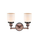 Innovations Lighting Small Bell 2 Light Bath Vanity Light Part Of The Franklin Restoration Collection 208BP-ACBK-G51
