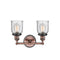 Innovations Lighting Small Bell 2 Light Bath Vanity Light Part Of The Franklin Restoration Collection 208BP-ACBK-G54