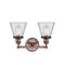 Innovations Lighting Small Cone 2 Light Bath Vanity Light Part Of The Franklin Restoration Collection 208BP-ACBK-G62
