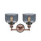 Innovations Lighting Large Bell 2 Light Bath Vanity Light Part Of The Franklin Restoration Collection 208BP-ACBK-G73