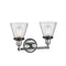 Innovations Lighting Small Cone 2 Light Bath Vanity Light Part Of The Franklin Restoration Collection 208BP-PCBK-G64