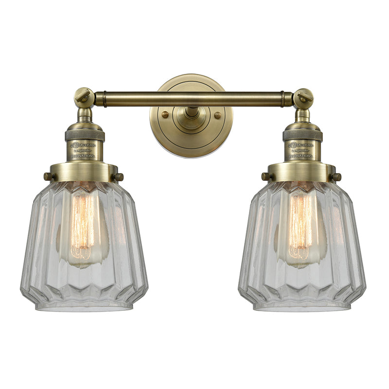 Innovations Lighting Chatham 2 Light Bath Vanity Light Part Of The Franklin Restoration Collection 208L-AB-G142