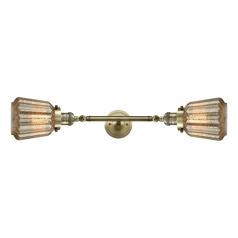 Innovations Lighting Chatham 2 Light Bath Vanity Light Part Of The Franklin Restoration Collection 208L-AB-G146