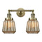 Innovations Lighting Chatham 2 Light Bath Vanity Light Part Of The Franklin Restoration Collection 208L-AB-G146
