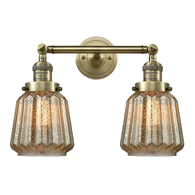 Innovations Lighting Chatham 2 Light Bath Vanity Light Part Of The Franklin Restoration Collection 208L-AB-G146
