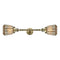 Chatham Bath Vanity Light shown in the Antique Brass finish with a Mercury shade