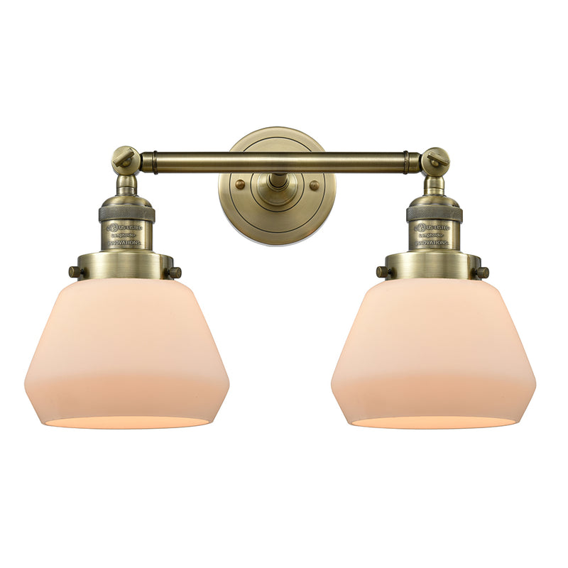 Innovations Lighting Fulton 2 Light Bath Vanity Light Part Of The Franklin Restoration Collection 208L-AB-G171