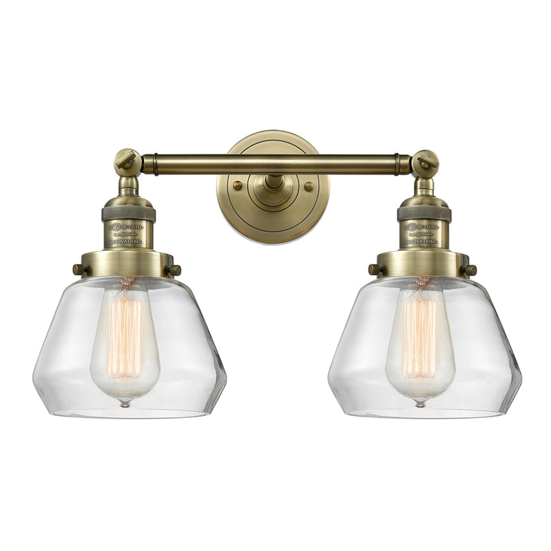 Innovations Lighting Fulton 2 Light Bath Vanity Light Part Of The Franklin Restoration Collection 208L-AB-G172-LED