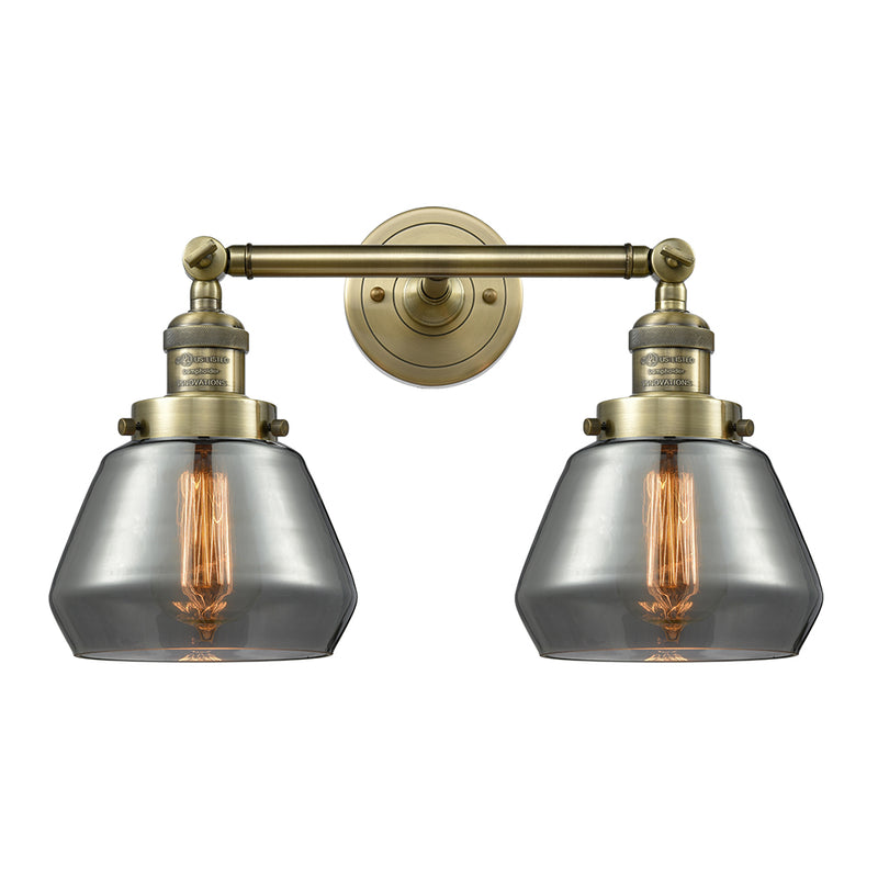 Innovations Lighting Fulton 2 Light Bath Vanity Light Part Of The Franklin Restoration Collection 208L-AB-G173-LED