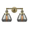 Innovations Lighting Fulton 2 Light Bath Vanity Light Part Of The Franklin Restoration Collection 208L-AB-G173