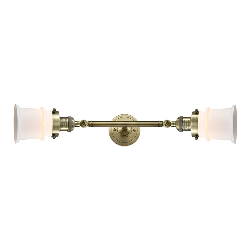 Innovations Lighting Small Canton 2 Light Bath Vanity Light Part Of The Franklin Restoration Collection 208L-AB-G181S