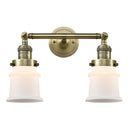 Innovations Lighting Small Canton 2 Light Bath Vanity Light Part Of The Franklin Restoration Collection 208L-AB-G181S