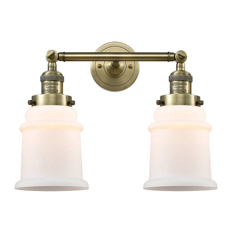 Innovations Lighting Canton 2 Light Bath Vanity Light Part Of The Franklin Restoration Collection 208L-AB-G181