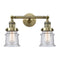Innovations Lighting Small Canton 2 Light Bath Vanity Light Part Of The Franklin Restoration Collection 208L-AB-G184S