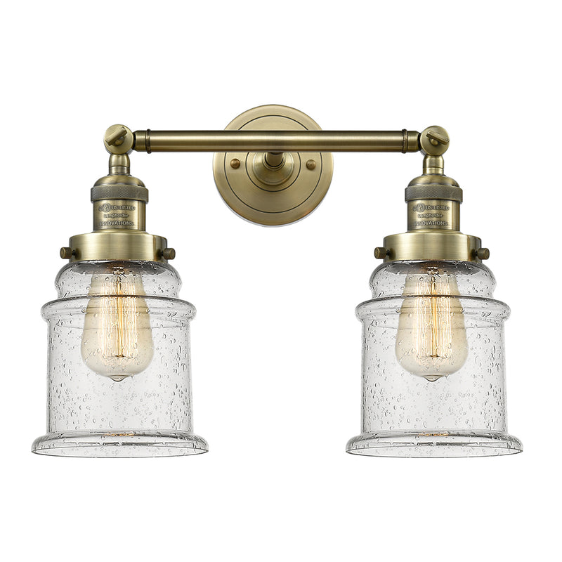 Innovations Lighting Canton 2 Light Bath Vanity Light Part Of The Franklin Restoration Collection 208L-AB-G184-LED