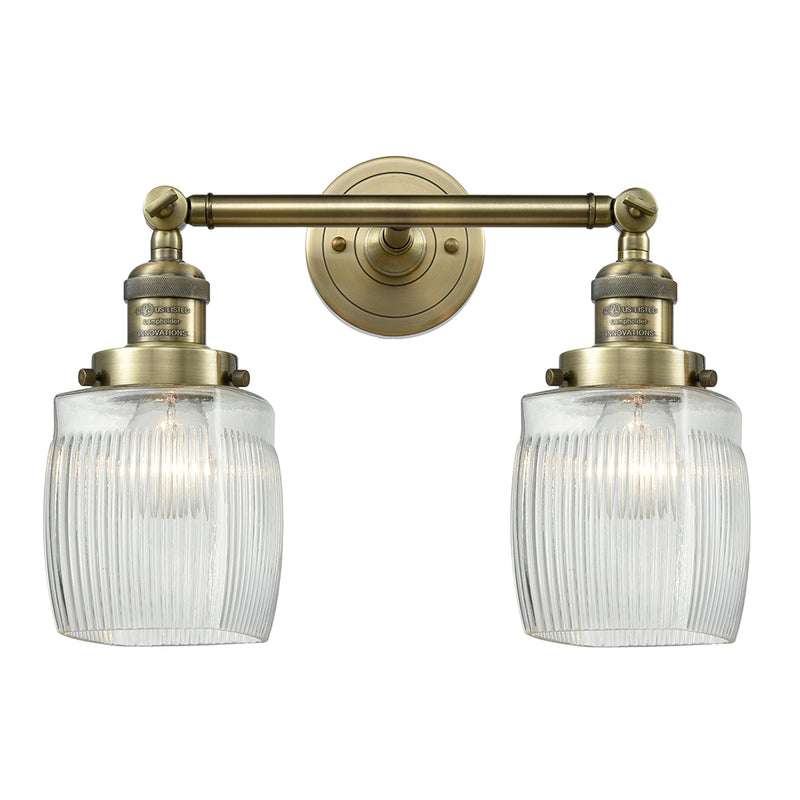 Innovations Lighting Colton 2 Light Bath Vanity Light Part Of The Franklin Restoration Collection 208L-AB-G302-LED