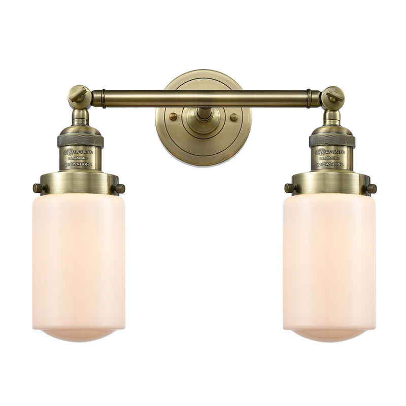 Innovations Lighting Dover 2 Light Bath Vanity Light Part Of The Franklin Restoration Collection 208L-AB-G311-LED