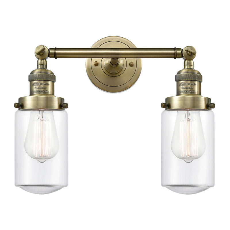Innovations Lighting Dover 2 Light Bath Vanity Light Part Of The Franklin Restoration Collection 208L-AB-G312
