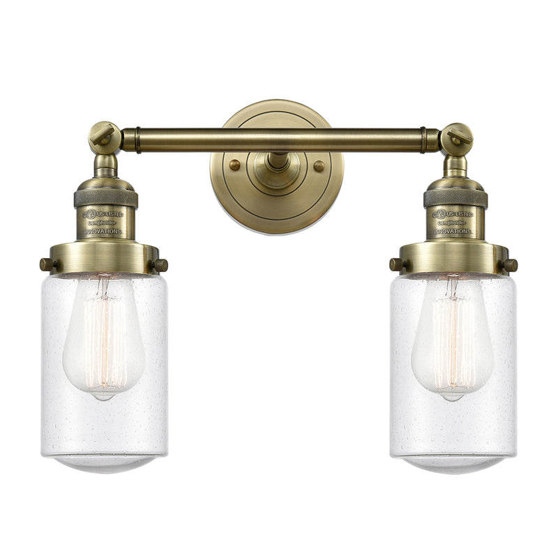 Innovations Lighting Dover 2 Light Bath Vanity Light Part Of The Franklin Restoration Collection 208L-AB-G314