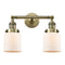 Innovations Lighting Small Bell 2 Light Bath Vanity Light Part Of The Franklin Restoration Collection 208L-AB-G51