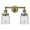 Innovations Lighting Small Bell 2 Light Bath Vanity Light Part Of The Franklin Restoration Collection 208L-AB-G52