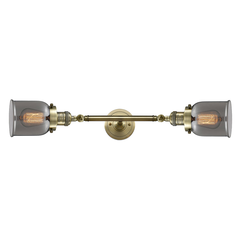 Innovations Lighting Small Bell 2 Light Bath Vanity Light Part Of The Franklin Restoration Collection 208L-AB-G53-LED