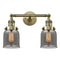 Innovations Lighting Small Bell 2 Light Bath Vanity Light Part Of The Franklin Restoration Collection 208L-AB-G53-LED