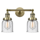 Innovations Lighting Small Bell 2 Light Bath Vanity Light Part Of The Franklin Restoration Collection 208L-AB-G54