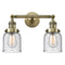 Innovations Lighting Small Bell 2 Light Bath Vanity Light Part Of The Franklin Restoration Collection 208L-AB-G54