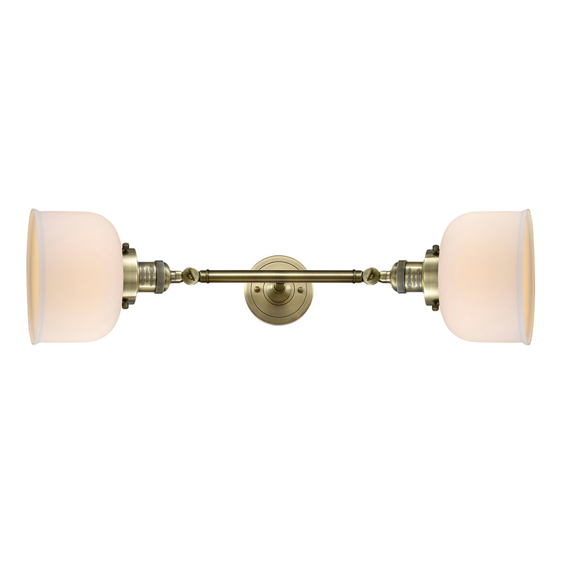Innovations Lighting Large Bell 2 Light Bath Vanity Light Part Of The Franklin Restoration Collection 208L-AB-G71-LED