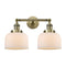 Innovations Lighting Large Bell 2 Light Bath Vanity Light Part Of The Franklin Restoration Collection 208L-AB-G71-LED