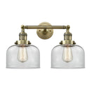 Innovations Lighting Large Bell 2 Light Bath Vanity Light Part Of The Franklin Restoration Collection 208L-AB-G72