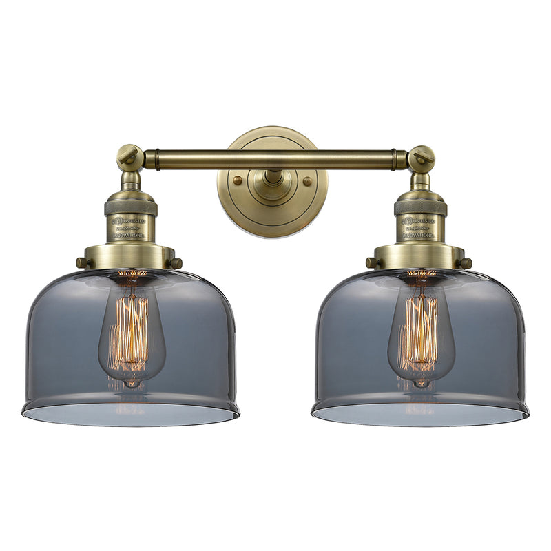 Innovations Lighting Large Bell 2 Light Bath Vanity Light Part Of The Franklin Restoration Collection 208L-AB-G73