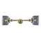 Bell Bath Vanity Light shown in the Antique Brass finish with a Plated Smoke shade