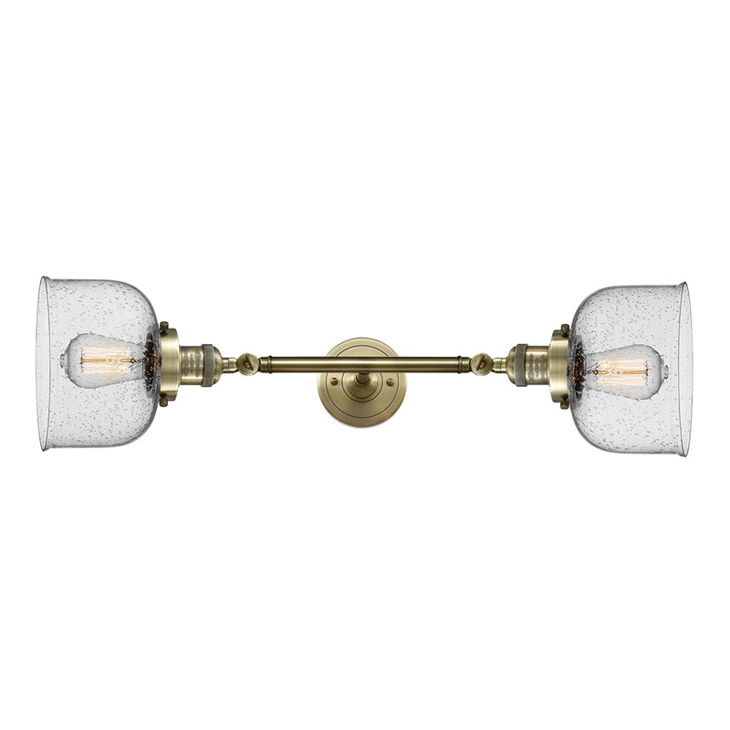 Innovations Lighting Large Bell 2 Light Bath Vanity Light Part Of The Franklin Restoration Collection 208L-AB-G74
