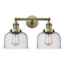 Innovations Lighting Large Bell 2 Light Bath Vanity Light Part Of The Franklin Restoration Collection 208L-AB-G74