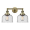 Innovations Lighting Large Bell 2 Light Bath Vanity Light Part Of The Franklin Restoration Collection 208L-AB-G74