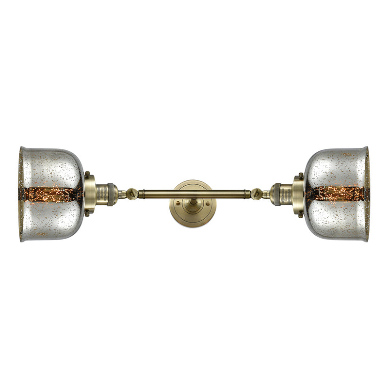 Innovations Lighting Large Bell 2 Light Bath Vanity Light Part Of The Franklin Restoration Collection 208L-AB-G78