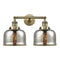 Innovations Lighting Large Bell 2 Light Bath Vanity Light Part Of The Franklin Restoration Collection 208L-AB-G78