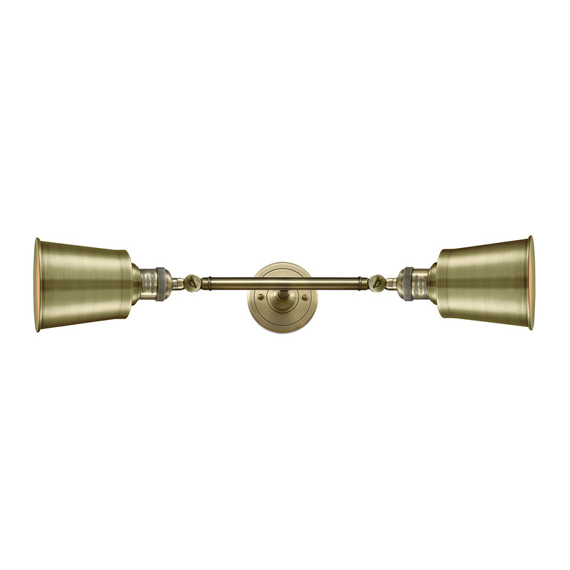 Innovations Lighting Addison 2 Light Bath Vanity Light Part Of The Franklin Restoration Collection 208L-AB-M9-AB