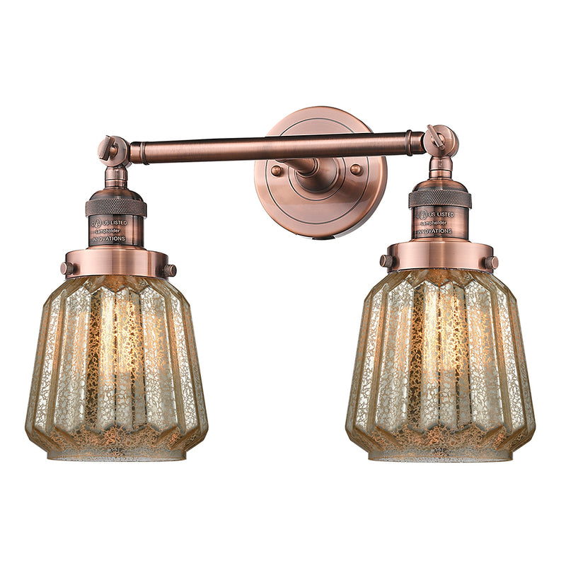 Innovations Lighting Chatham 2 Light Bath Vanity Light Part Of The Franklin Restoration Collection 208L-AC-G146