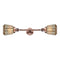Chatham Bath Vanity Light shown in the Antique Copper finish with a Mercury shade
