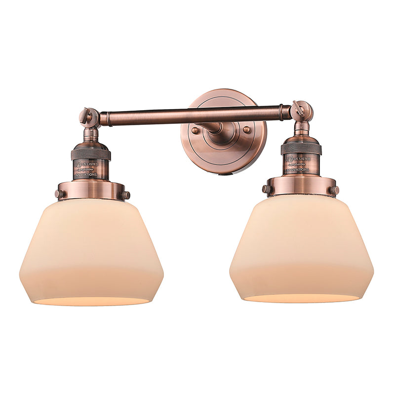Innovations Lighting Fulton 2 Light Bath Vanity Light Part Of The Franklin Restoration Collection 208L-AC-G171-LED
