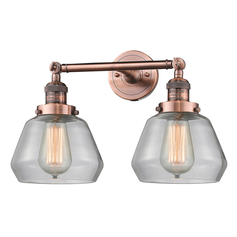 Innovations Lighting Fulton 2 Light Bath Vanity Light Part Of The Franklin Restoration Collection 208L-AC-G172
