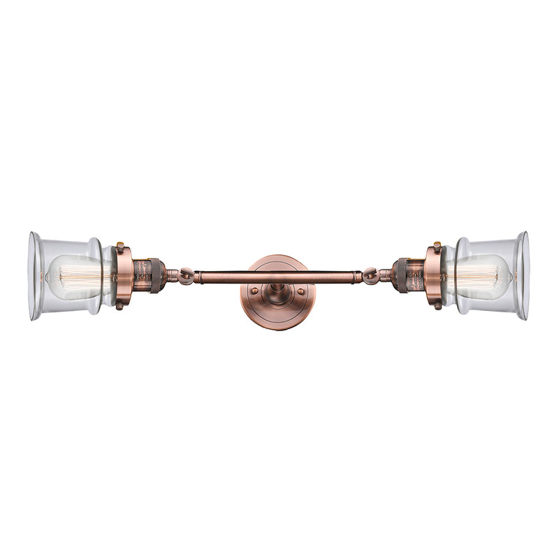 Innovations Lighting Small Canton 2 Light Bath Vanity Light Part Of The Franklin Restoration Collection 208L-AC-G182S-LED
