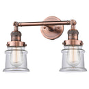 Innovations Lighting Small Canton 2 Light Bath Vanity Light Part Of The Franklin Restoration Collection 208L-AC-G182S