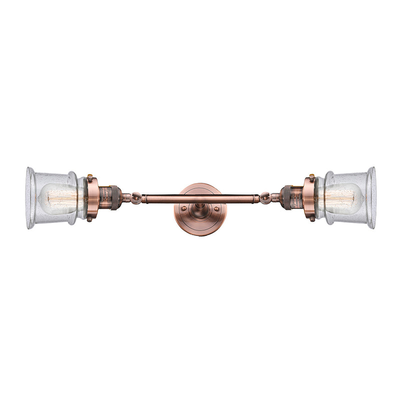 Innovations Lighting Small Canton 2 Light Bath Vanity Light Part Of The Franklin Restoration Collection 208L-AC-G184S