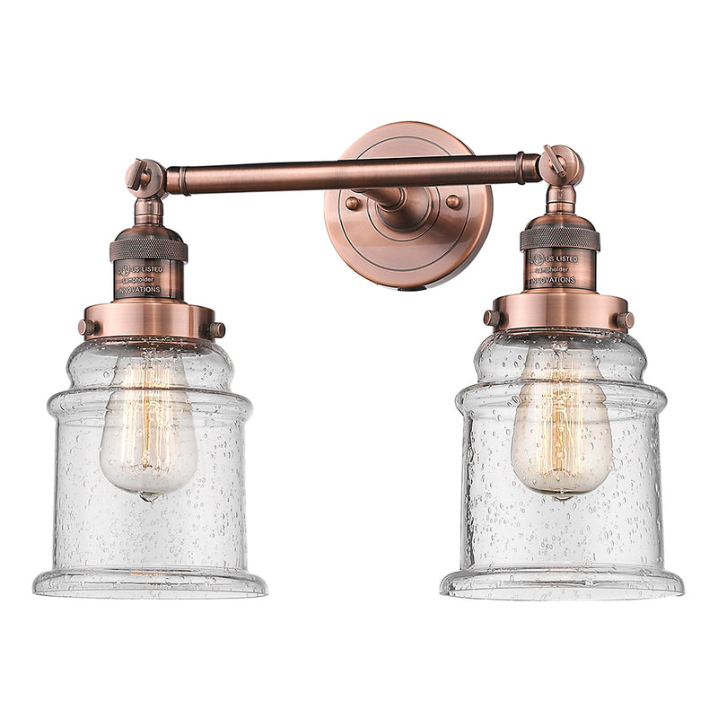 Innovations Lighting Canton 2 Light Bath Vanity Light Part Of The Franklin Restoration Collection 208L-AC-G184-LED